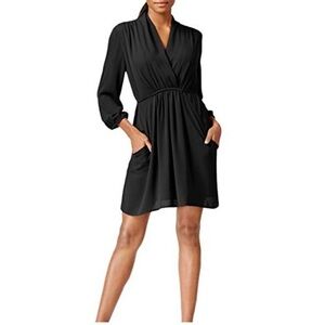 NWT Bar Ill three-quarter-sleeve black dress